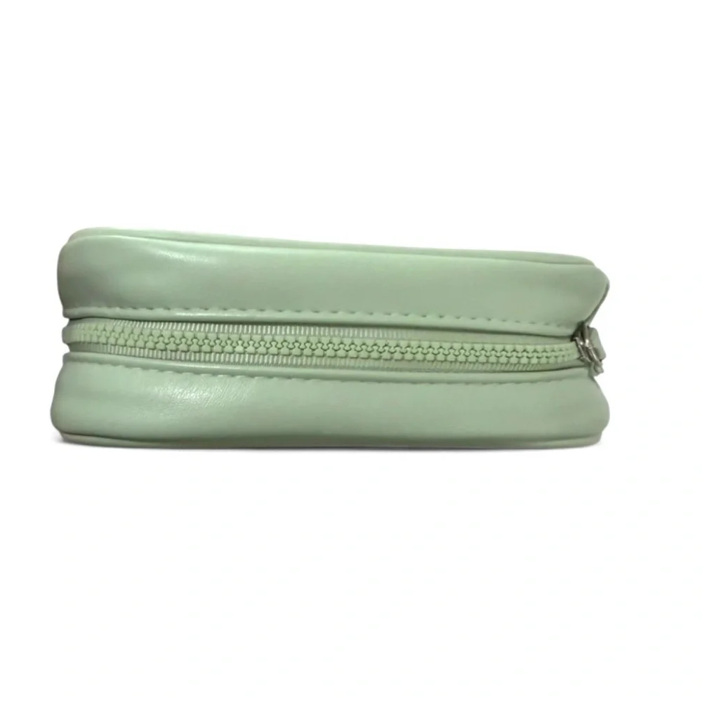 Summer Fridays Mint Green Cosmetic Travel Pouch | Skincare Makeup Bag-Clean Girl